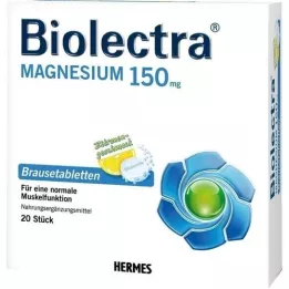BIOLECTRA Magnesium 150 mg Citroen bruistabletten, 20 st