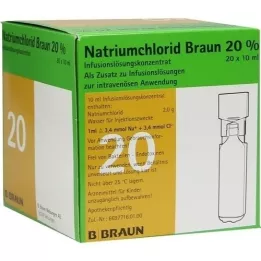 NATRIUMCHLORID 20% MPC Elektrolytconcentraat, 20X10 ml