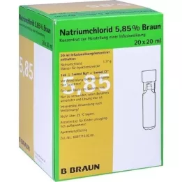 NATRIUMCHLORID 5,85% bruin MPC Infusieoplossing, 20X20 ml