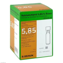 NATRIUMCHLORID 5,85% bruin MPC Infusieoplossing, 20X20 ml