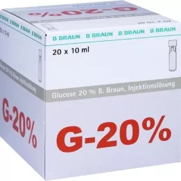 GLUCOSE 20% B.Braun Mini Plasco verbindt Inj. oplossing, 20X10 ml