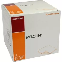 MELOLIN 5x5 cm steriele wondverbanden, 25 stuks