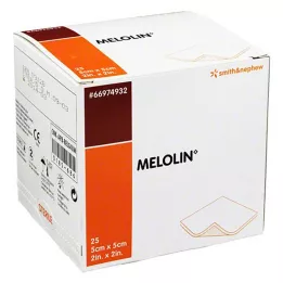 MELOLIN 5x5 cm steriele wondverbanden, 25 stuks