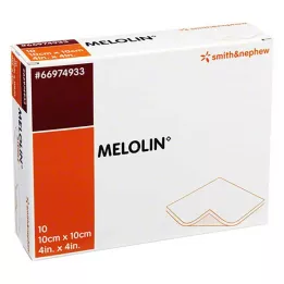 MELOLIN 10x10 cm steriele wondverbanden, 10 stuks