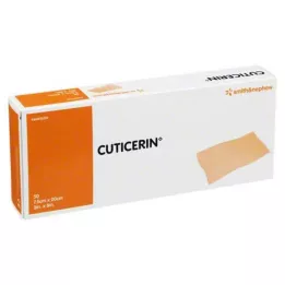 CUTICERIN Gaasjes van 7,5x20 cm met zalflaag, 50 stuks