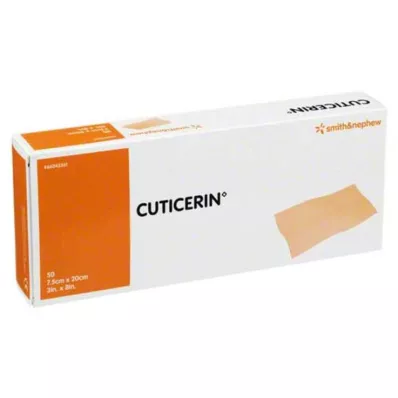 Cuticerin 7,5x20cm gaas met sat, 50 st