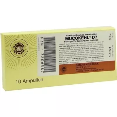 MUCOKEHL Ampullen D 7, 10X1 ml