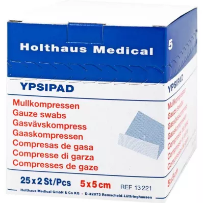 MULLKOMPRESSEN Ypsipad 5x5 cm steriel 8x, 25X2 st