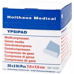 MULLKOMPRESSEN Ypsipad 7,5x7,5 cm steriel 8x, 25X2 st