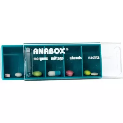 ANABOX Dagdoos turkoois, 1 stuk