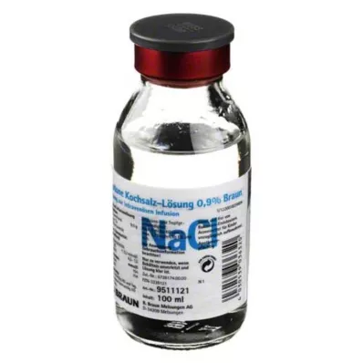 KOCHSALZLÖSUNG 0,9% glazen injectieflacon, 100 ml