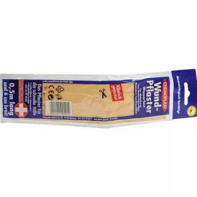 WUNDPFLASTER 6 cmx0,5 m waterdicht, 1 st