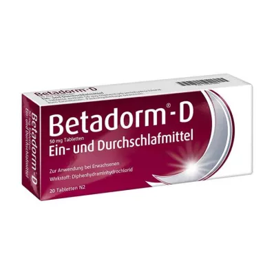 BETADORM D tabletten, 20 stuks BETADORM D tabletten, 20 stuks