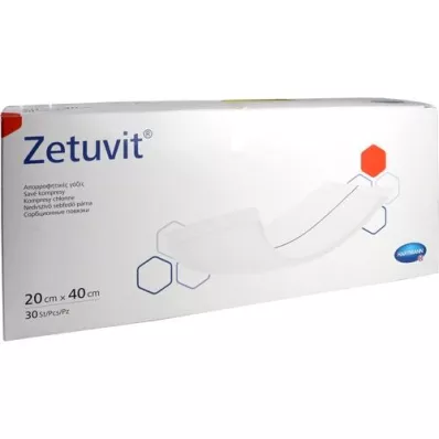 ZETUVIT Absorberende kompressen niet-steriel 20x40 cm, 30 stuks