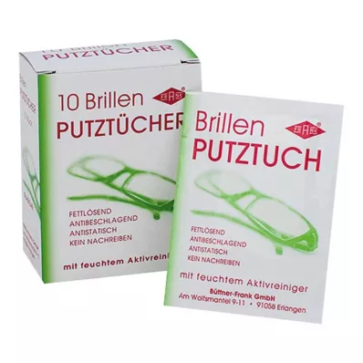 Brilpoetsdoekjes, 10 stuks