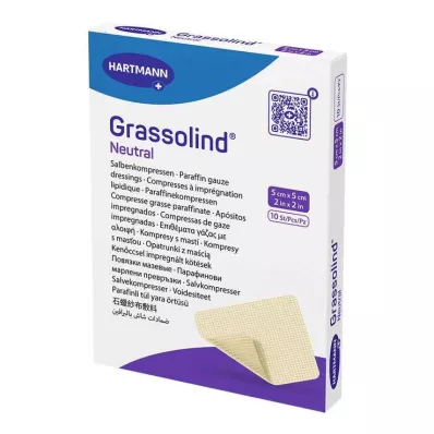 GRASSOLIND Zalfkompressen 5x5 cm steriel, 10 stuks GRASSOLIND Zalfkompressen 5x5 cm steriel, 10 stuks