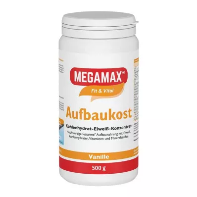MEGAMAX Opbouwvoedsel vanillepoeder, 500 g
