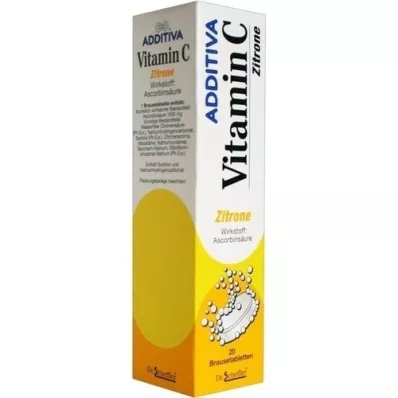 ADDITIVA Vitamine C 1 g bruistabletten, 20 stuks