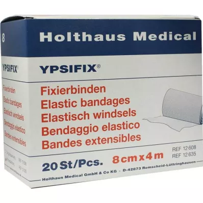 FIXIERBINDE Ypsifix elastiek 8 cmx4 m los, 20 stuks FIXIERBINDE Ypsifix elastiek 8 cmx4 m los, 20 stuks