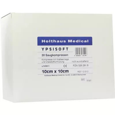 SAUGKOMPRESSEN Ypsisoft niet-steriel 10x20 cm, 30 stuks