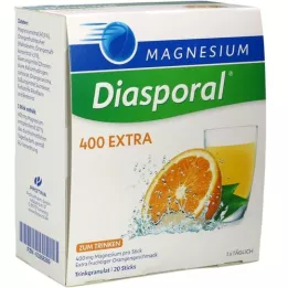 MAGNESIUM DIASPORAL 400 Extra drinkkorrels, 20 stuks