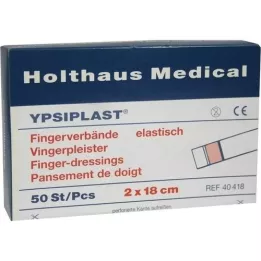 FINGERVERBAND Ypsiplast 2x18 cm elastische huid, 50 stuks