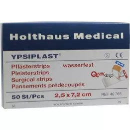 PFLASTERSTRIPS Ypsiplast waterdicht 2,5x7,2 cm, 50 st