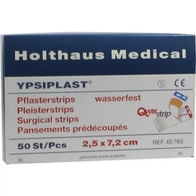 PFLASTERSTRIPS Ypsiplast waterdicht 2,5x7,2 cm, 50 st