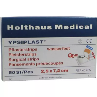 PFLASTERSTRIPS Ypsiplast waterdicht 2,5x7,2 cm, 50 st
