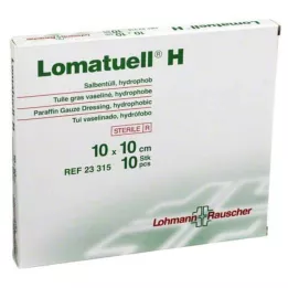 LOMATUELL H Zalftule 10x10 cm steriel, 10 stuks