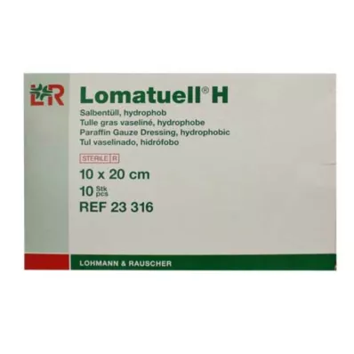 LOMATUELL H Zalftule 10x20 cm steriel, 10 stuks