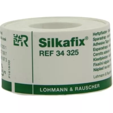 SILKAFIX Nietjesgips 2,5 cm x 5 m plastic spoel, 1 st