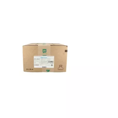 ISOTONE Zoutoplossing 0,9% Braun Ecof.P.halfgevuld, 20X100 ml ISOTONE Zoutoplossing 0,9% Braun Ecof.P.halfgevuld, 20X100 ml