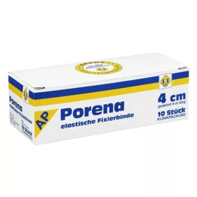 PORENA elastisch gaasverband 4 cm wit zonder cello, 10 st PORENA elastisch gaasverband 4 cm wit zonder cello, 10 st