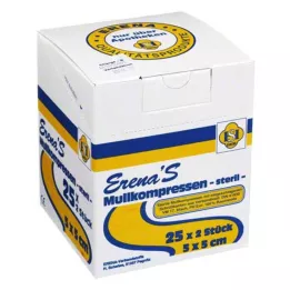 ERENA Gaaskompressen, 5x5 cm, steriel, 8x25X2 st