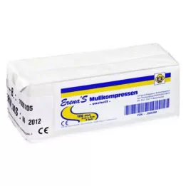 ERENA Gaaskompres 5x5 cm niet-steriel 8x, 100 stuks