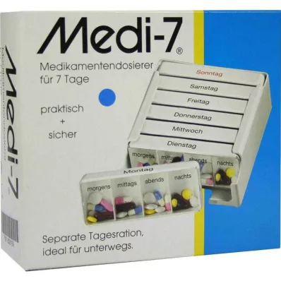 MEDI 7 geneesmiddel dos.f.7 dagen blauw, 1 pc