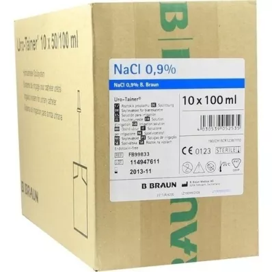URO TAINER Natriumchlorideoplossing 0,9%, 10X100 ml