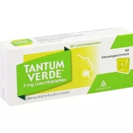 TANTUM VERDE 3 mg zuigtabletten met citroensmaak, 20 stuks