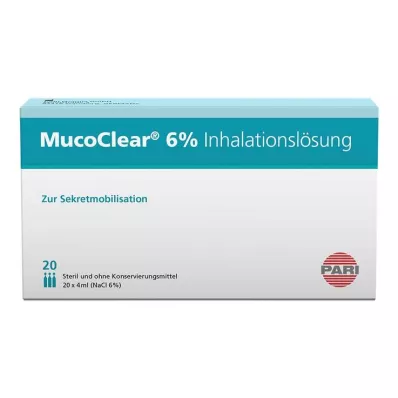 MUCOCLEAR 6% NaCl-inhalatieoplossing, 20X4 ml MUCOCLEAR 6% NaCl-inhalatieoplossing, 20X4 ml