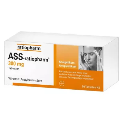 ASS-ratiopharm 300 mg tabletten, 50 st ASS-ratiopharm 300 mg tabletten, 50 st