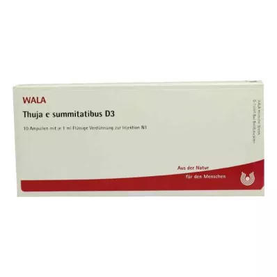 THUJA E SUMMITATIBUS D 3 Ampullen, 10X1 ml THUJA E SUMMITATIBUS D 3 Ampullen, 10X1 ml
