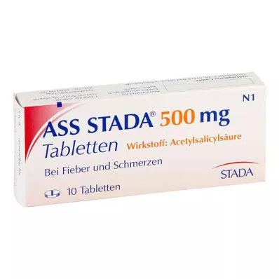 ASS STADA 500 mg tabletten, 10 st