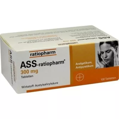 ASS-ratiopharm 300 mg tabletten, 100 st