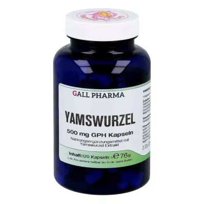 YAMSWURZEL 500 mg GPH Capsules, 120 stuks YAMSWURZEL 500 mg GPH Capsules, 120 stuks