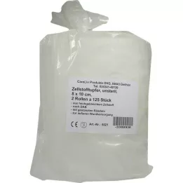 ZELLSTOFFTUPFER Rol van 8x10 cm, 2X125 stuks