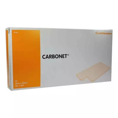 CARBONET 10x20 cm geurabsorberend wondverband met actieve koolstof, 10 stuks CARBONET 10x20 cm geurabsorberend wondverband met actieve koolstof, 10 stuks