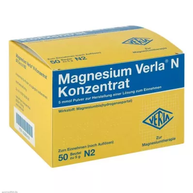 MAGNESIUM VERLA N Concentraat Plv.e.L.voor Inname, 50 stuks MAGNESIUM VERLA N Concentraat Plv.e.L.voor Inname, 50 stuks
