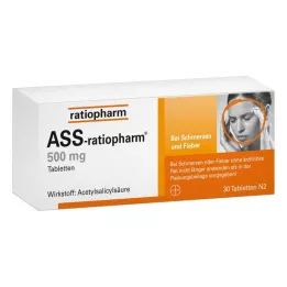 ASS-ratiopharm 500 mg tabletten, 30 st