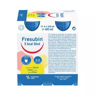 FRESUBIN 5 kcal SHOT Citroenoplossing, 4X120 ml